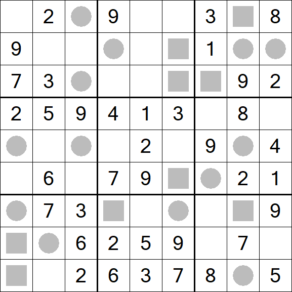 Even-Odd Sudoku - Einfach