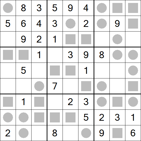 Even-Odd Sudoku - Einfach