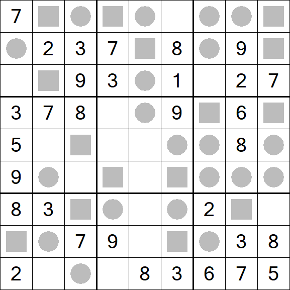 Even-Odd Sudoku - Einfach