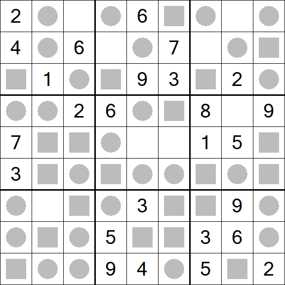 Even-Odd Sudoku - Einfach