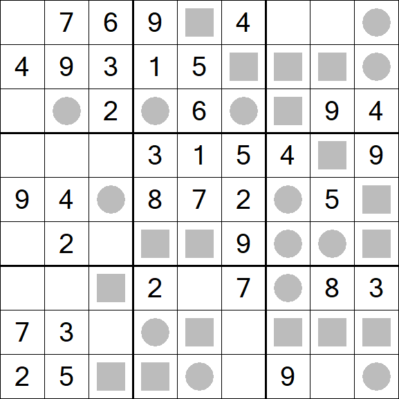 Even-Odd Sudoku - Einfach
