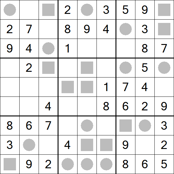Even-Odd Sudoku - Einfach