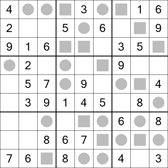 Even-Odd Sudoku - Einfach