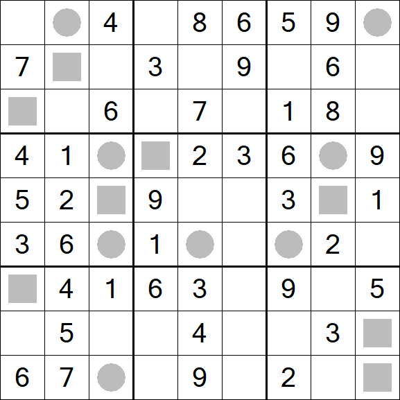 Even-Odd Sudoku - Einfach