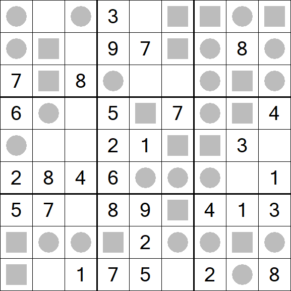 Even-Odd Sudoku - Einfach