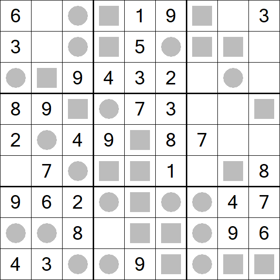 Even-Odd Sudoku - Einfach