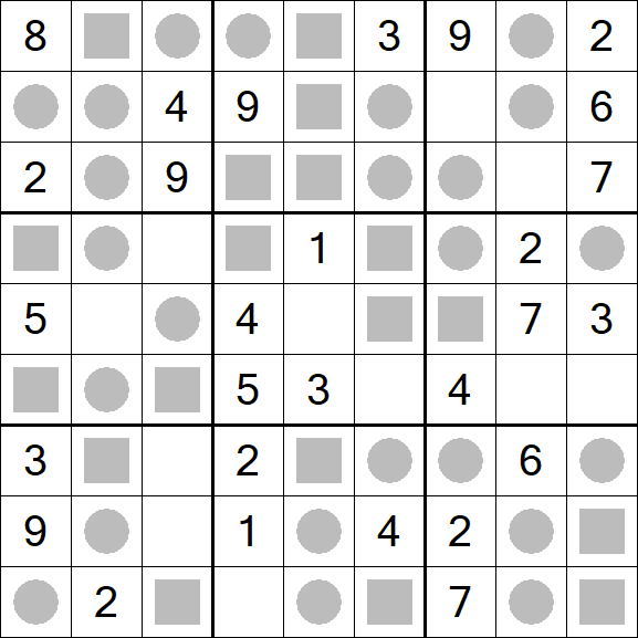 Even-Odd Sudoku - Einfach