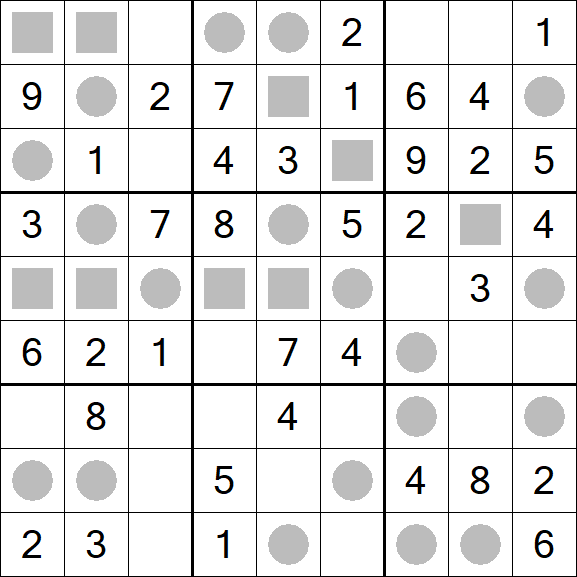 Even-Odd Sudoku - Einfach