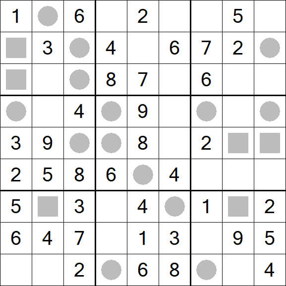 Even-Odd Sudoku - Einfach