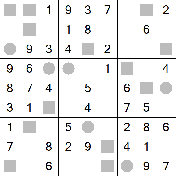 Even-Odd Sudoku - Einfach