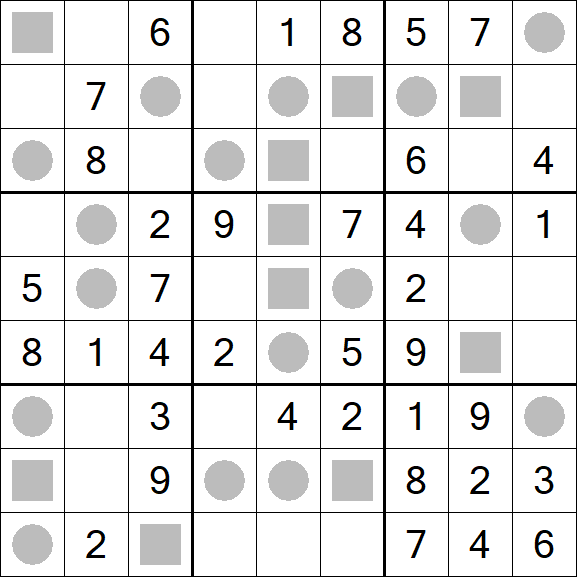 Even-Odd Sudoku - Einfach