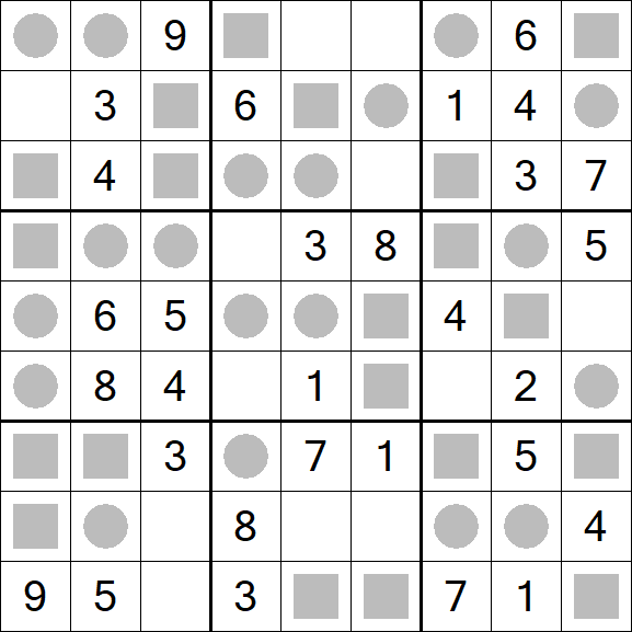 Even-Odd Sudoku - Einfach