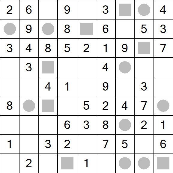 Even-Odd Sudoku - Einfach