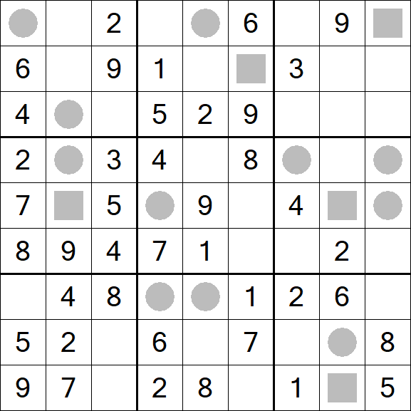 Even-Odd Sudoku - Einfach