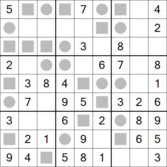 Even-Odd Sudoku - Einfach