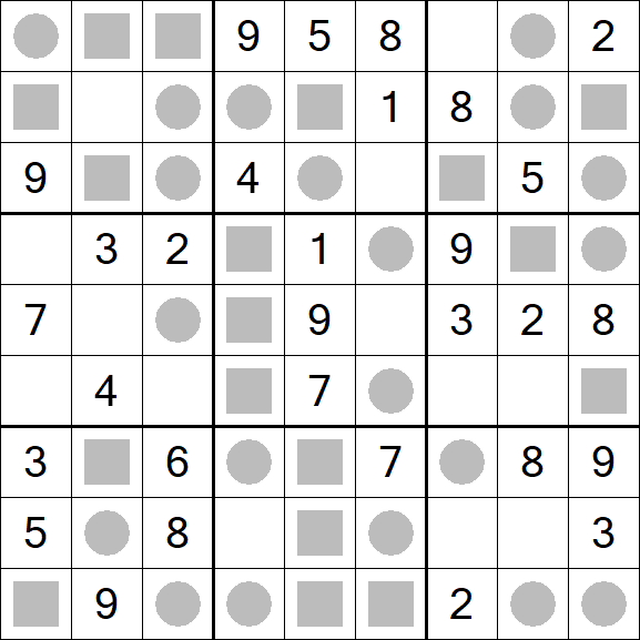 Even-Odd Sudoku - Einfach