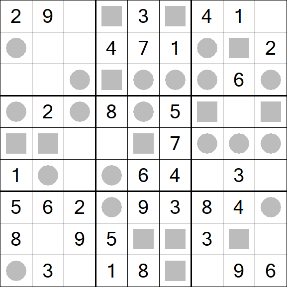 Even-Odd Sudoku - Einfach
