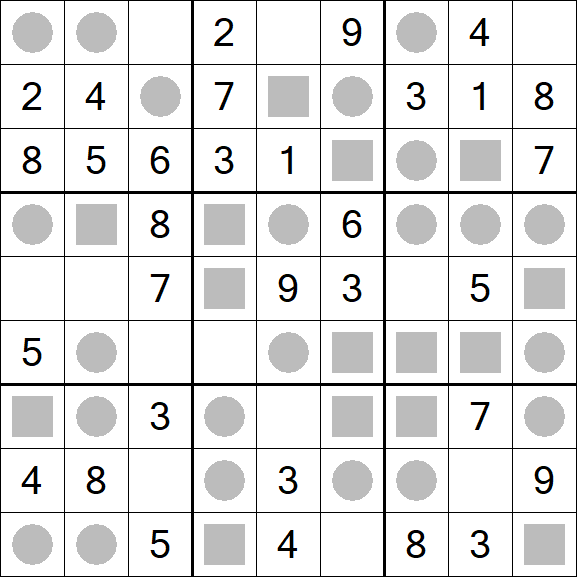 Even-Odd Sudoku - Einfach
