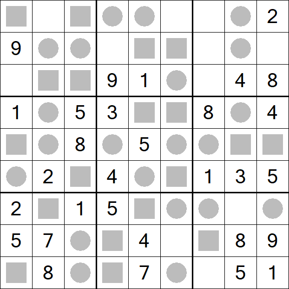 Even-Odd Sudoku - Einfach