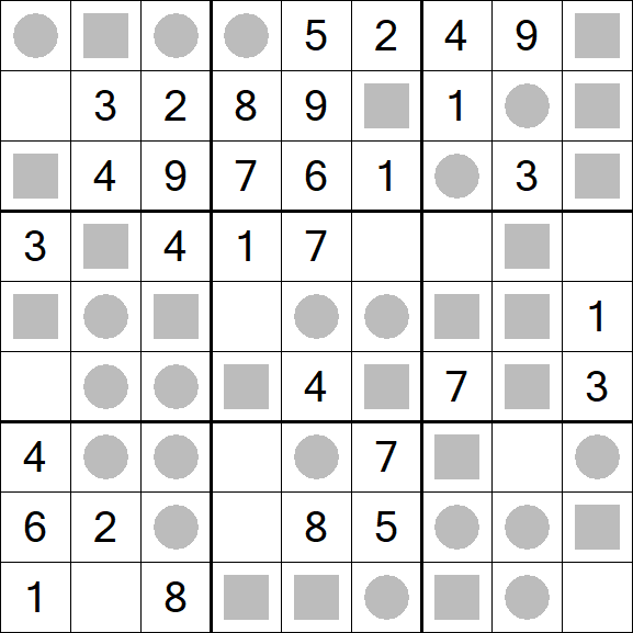 Even-Odd Sudoku - Einfach