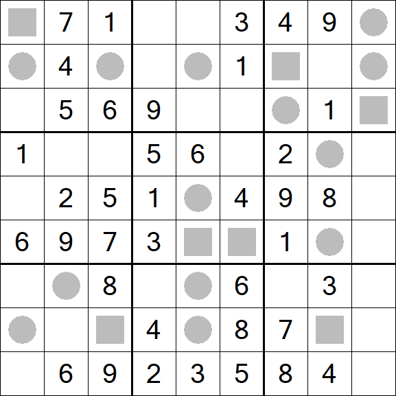 Even-Odd Sudoku - Einfach