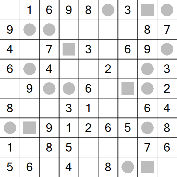 Even-Odd Sudoku - Einfach