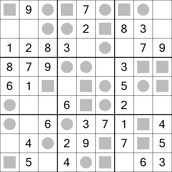 Even-Odd Sudoku - Einfach