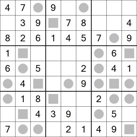 Even-Odd Sudoku - Einfach
