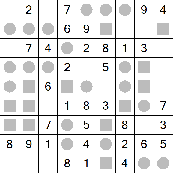 Even-Odd Sudoku - Einfach