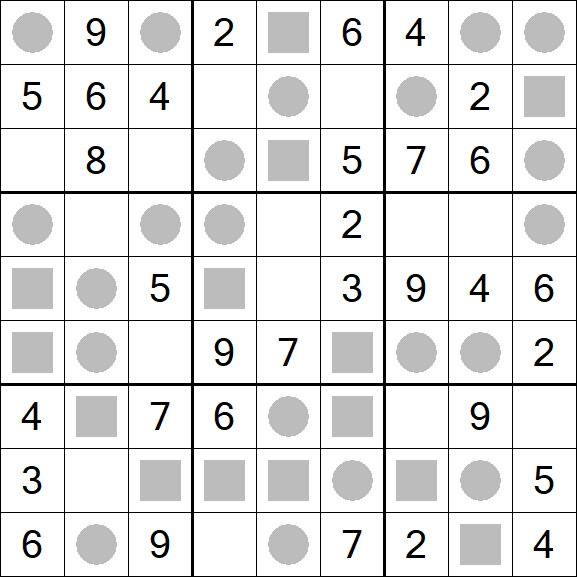 Even-Odd Sudoku - Einfach
