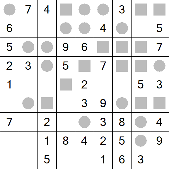 Even-Odd Sudoku - Einfach