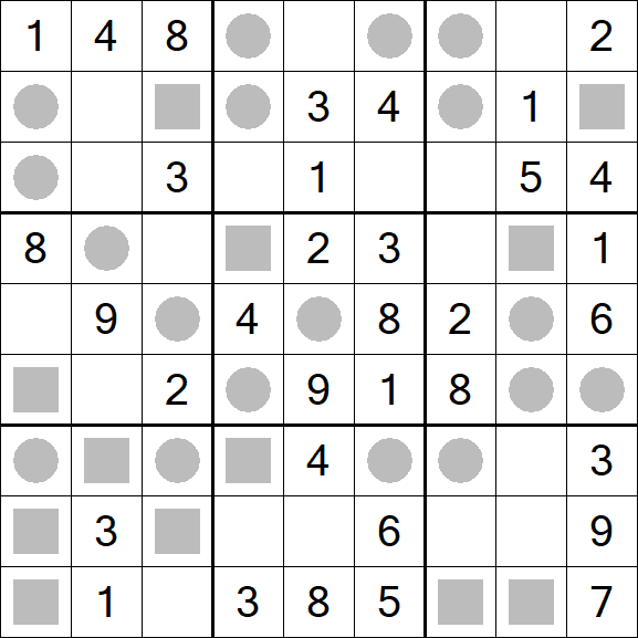 Even-Odd Sudoku - Einfach