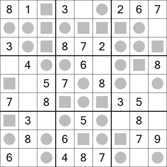Even-Odd Sudoku - Einfach
