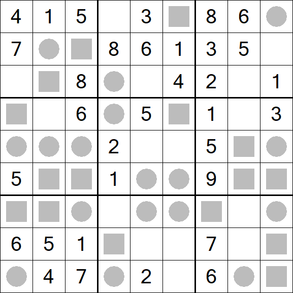Even-Odd Sudoku - Einfach