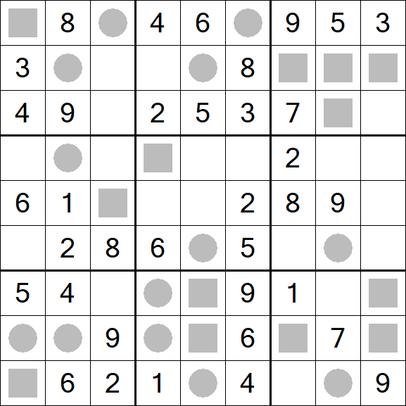 Even-Odd Sudoku - Einfach