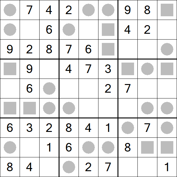 Even-Odd Sudoku - Einfach