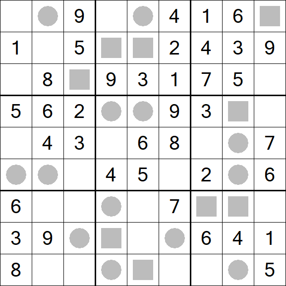 Even-Odd Sudoku - Einfach