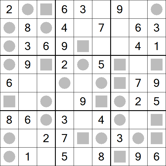 Even-Odd Sudoku - Einfach