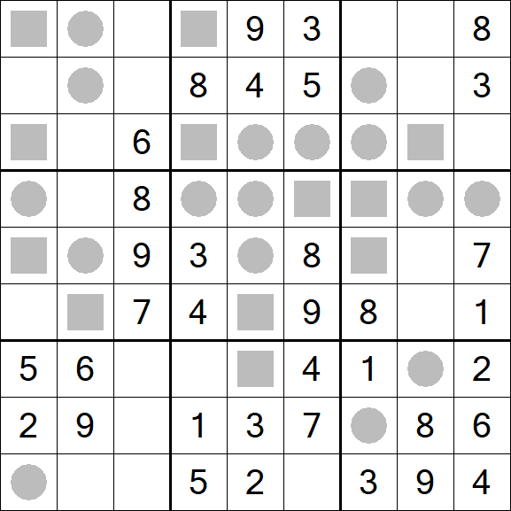 Even-Odd Sudoku - Einfach