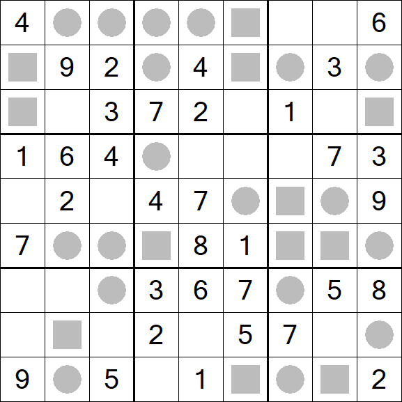 Even-Odd Sudoku - Einfach
