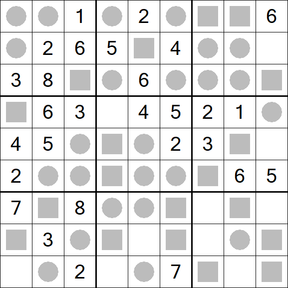 Even-Odd Sudoku - Einfach