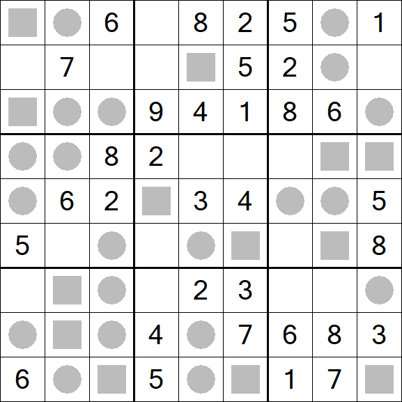Even-Odd Sudoku - Einfach