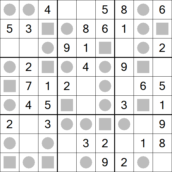 Even-Odd Sudoku - Einfach