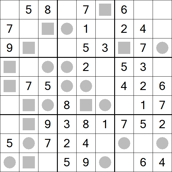 Even-Odd Sudoku - Einfach