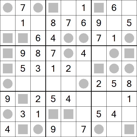 Even-Odd Sudoku - Einfach