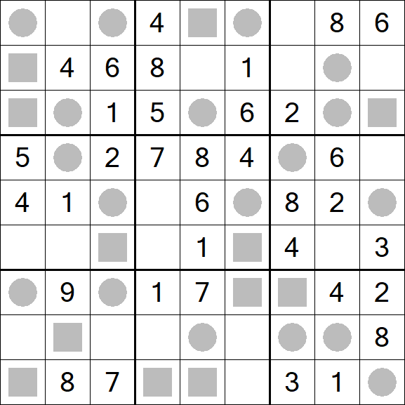 Even-Odd Sudoku - Einfach