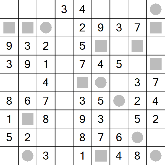 Even-Odd Sudoku - Einfach