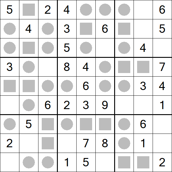 Even-Odd Sudoku - Einfach