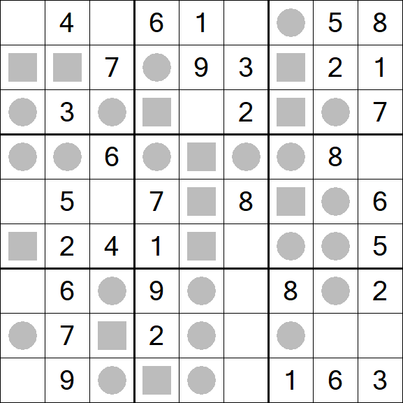 Even-Odd Sudoku - Einfach