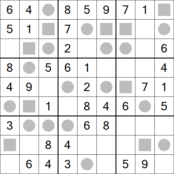 Even-Odd Sudoku - Einfach